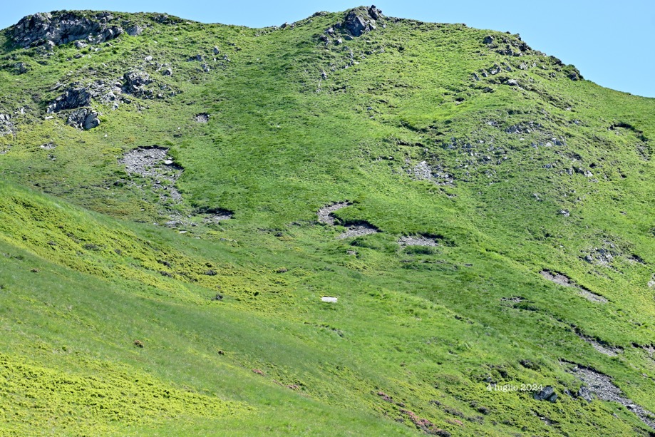 suolo fragile sulle montagne Alpi